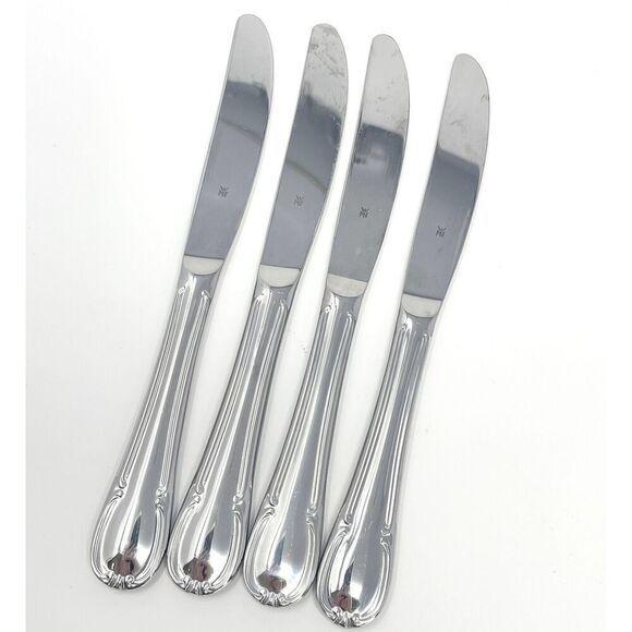 Wmf Cromargan Dorset Barock Glossy Modern Hollow Dinner Knife 8.5” Set Of 4 - Picture 1 of 7